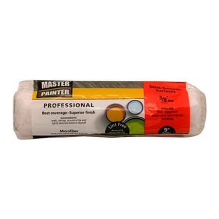 General Paint Master Painter 9" Professional Roller Cover, 3/8" Nap, Woven, Semi Smooth - 149291